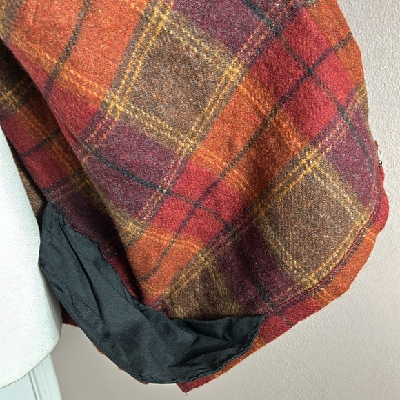 VINTAGE NORTHEAST TERRAIN COMPANY WOOL WOOL FLANNEL PLAID SHIRT SIZE XL - Picture 8 of 11